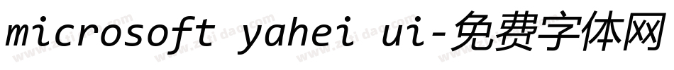 microsoft yahei ui字体转换
